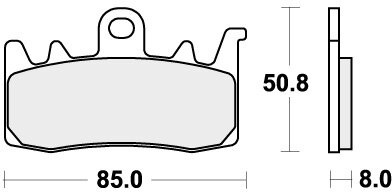 900H.HS BRAKE PADS SINTER