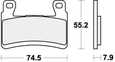894RST BRAKE PADS SINTER SPORT