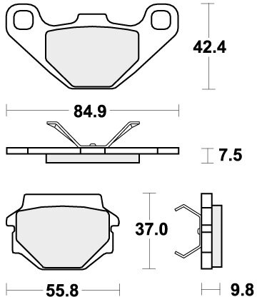 692HF BRAKE PADS ORGANIC