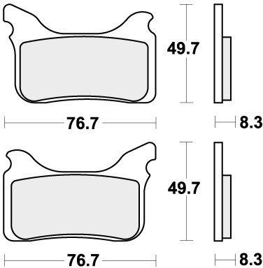 842RST BRAKE PADS SINTER SPORT