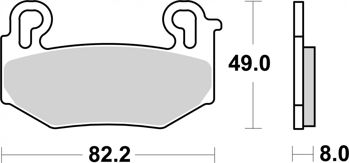 1004HS BRAKE PADS SINTER