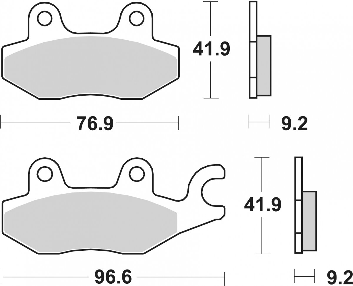 119HF BRAKE PADS ORGANIC