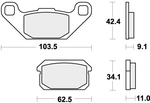848SI BRAKE PADS SINTER