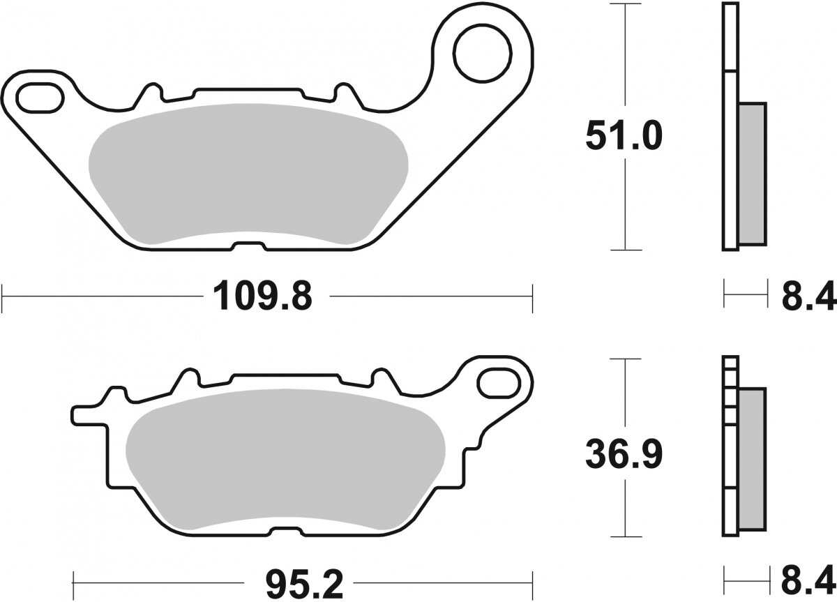 227CT BRAKE PADS ORGANIC