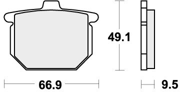 517HF BRAKE PADS ORGANIC