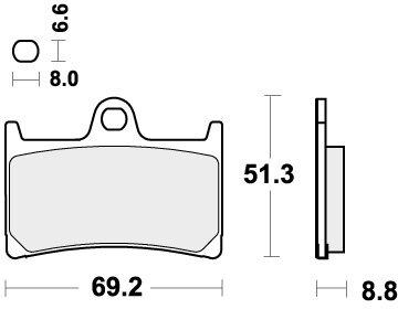 634RST BRAKE PADS SINTER SPORT